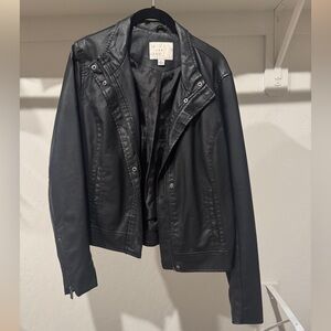 Black Faux Leather Jacket